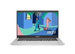 MSI Modern 14 C12MO-1099KH - Urban Silver 14-inch FHD-Core i5-1235U-8GB DDR4-512G PCIe-Iris Xe-1.4kg-Win11h-LAMSI-305