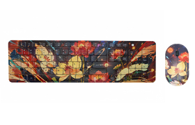 INDENA Keyboard & Mouse KC-01-D + G-221-2D Triple-Mode Rechargeable Wireless Combo