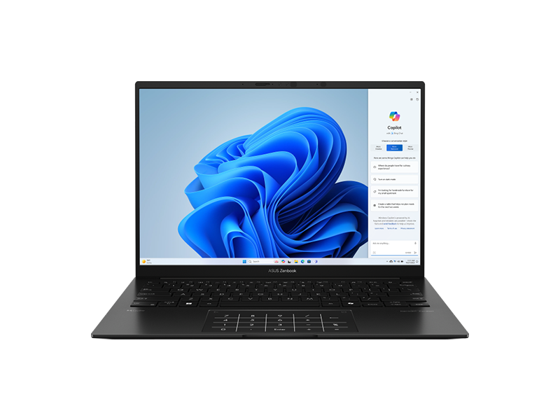Asus Zenbook 14 OLED UM3406HA-PP037W, Jade Black 14-inch 3K OLED 120Hz-Ryzen R7 8840HS-16GB LPDDR5X-1TB PCIe-AMD Radeon-Win11h-LAAS-1809