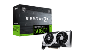 MSI GeForce RTX 5060 Ti 8G VENTUS 2X OC PLUS VRAM 8GB GDDR7 