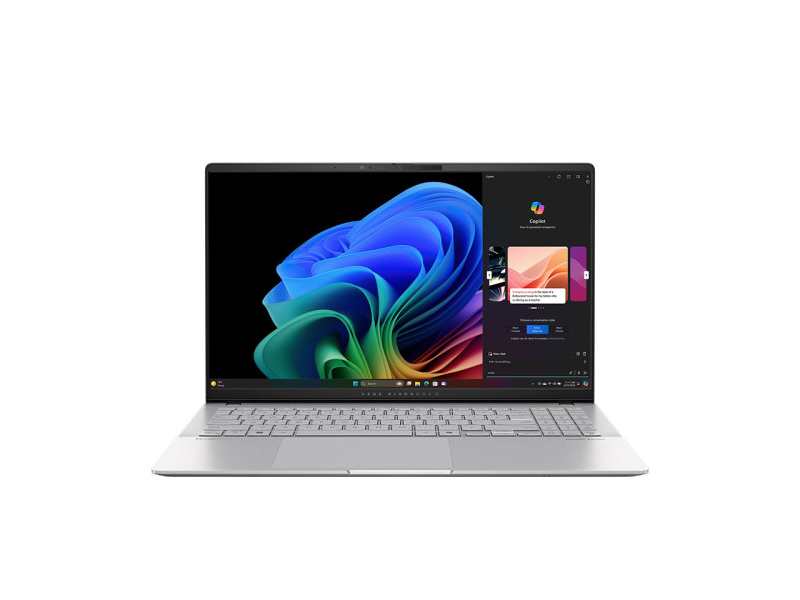 Asus Vivobook S 15 S5507QA-MA041W, Silver 15.6-inch 3K OLED 120Hz-SnapdragonX-16GB LPDDR5X-1TB PCIe-Qualcomm-Win11h-LAAS-1818