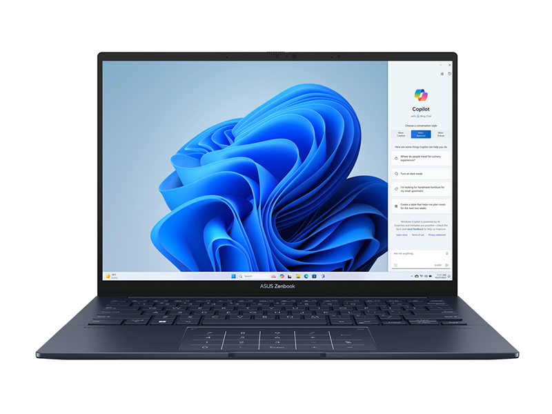 Asus Zenbook 14 OLED UX3405MA-PZ776W, Ponder Blue 14-inch 3K OLED 120HZ-Ultra 9 185H-16GB LPDDR5-1TB PCIe-UHD-Win11h-LAAS-1810