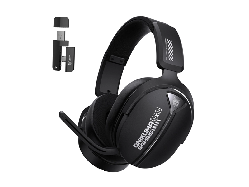 ONIKUMA GT887 Quad-Mode Bluetooth 2.4GHz Wired / Wireless Gaming Headset (Black)