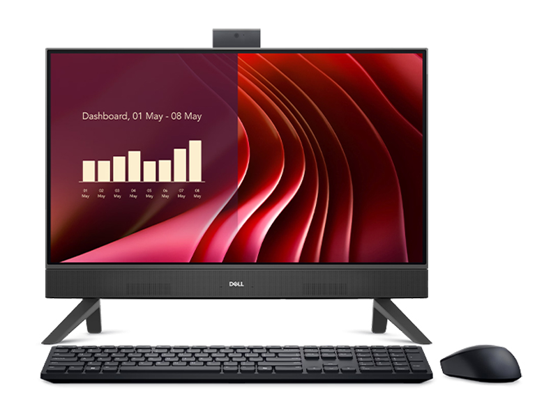 Dell 24 AIO EC24250 23.8-inch FHD - Corei5-1334U-8GB DDR5-512GB-Intel Graphics-IO Port-5.49 kg-Win11H-DEDEL-324