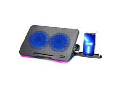 CP252 Adjustable Angle Notebook Cooler Stand Dual Fan Laptop Cooling Pad