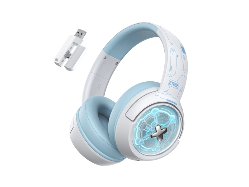 ONIKUMA GT802 Tri-Mode Bluetooth 2.4GHz Wired E-Sports Game Headset (White)