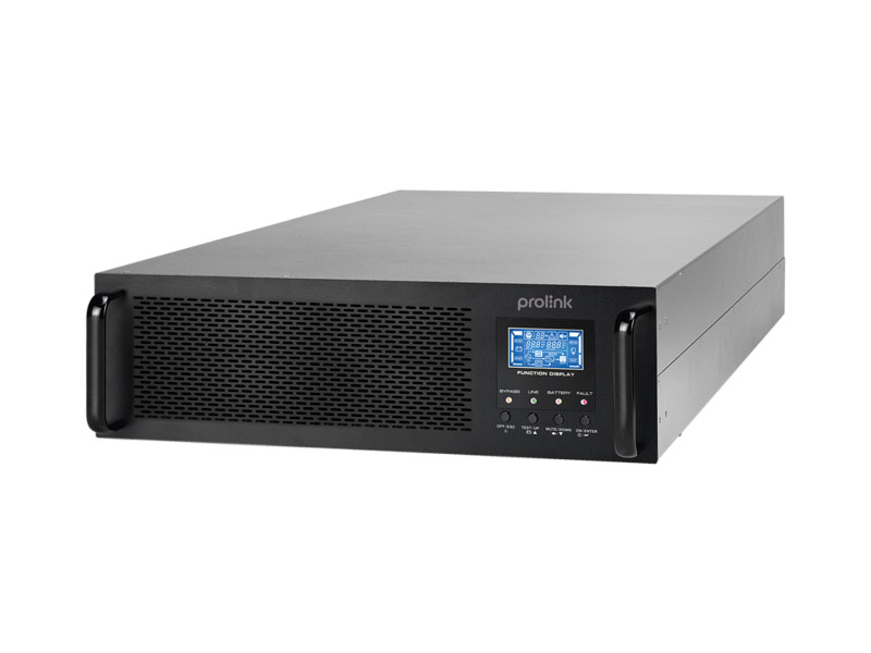Online UPS PROLINK 1KVA PRO901-ERS, Rack mount, LCD, 4xIEC & 1U, USB, RS232, PF0.9 (battery 9AHx2)