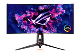 Asus ROG Swift OLED PG34WCDM /Black/33.94-inch/UWQHD OLED 240Hz/G-SYNC/ WOLED/21:9/0.03ms/1073.7M (10 bit)/DCI-P3: 99%/sRGB: 135%/HDR10/1x DP/2x HDMI/1x USB-C/3x USB-A/1x SPDIF/8.4kg	
