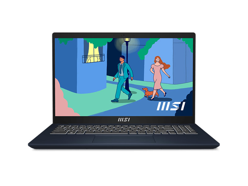 MSI Modern 15 B7M-080KH - Star Blue 15.6-inch FHD-Ryzen5-7530U-8GB DDR4-512GB PCIe-AMD Radeon-1.75kg-Win11h-LAMSI-254
