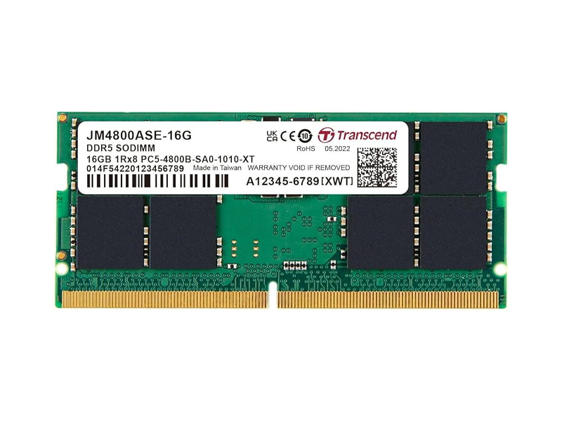 16GB 4800Mhz DDR5 SO-DIMM