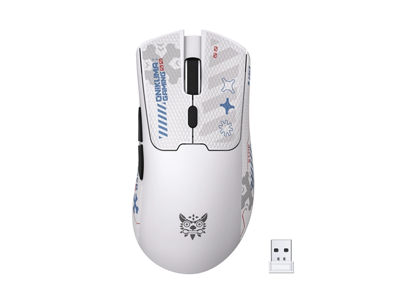 ONIKUMA DM01 12800DPI 2.4GHz + BT + Wired Tri-mode Gaming Mouse (White)
