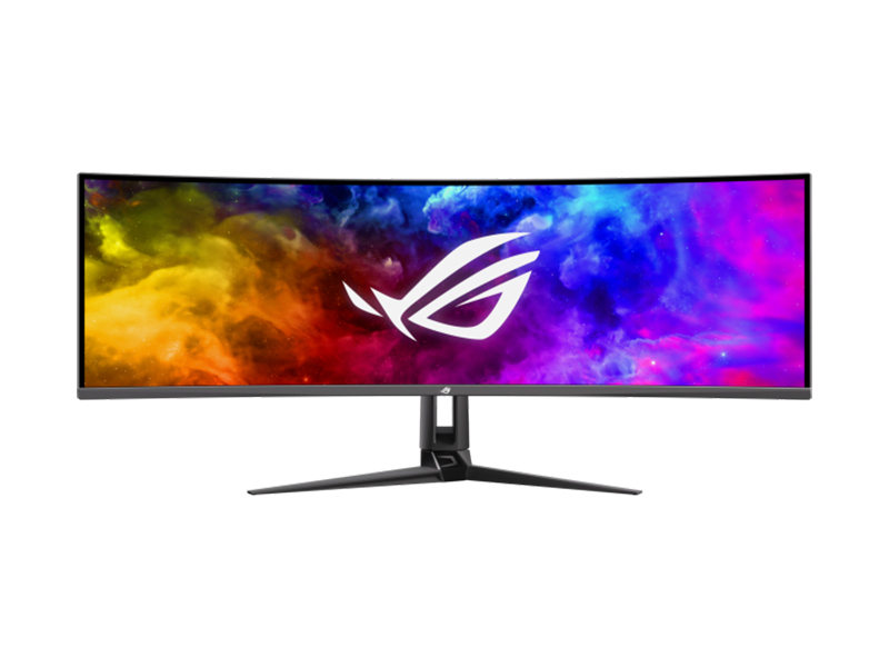 ROG Swift OLED PG49WCD Gaming Monitor (5120x1440) Curved QD-OLED panel, 144 Hz, 0.03 ms, G-SYNC®, ROG Smart KVM, 90 W Type-C