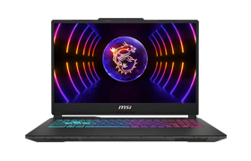 MSI Cyborg 15 A13VEK-2252KH Translucent Black Core i7-13620H-RTX 4050 GDDR6 6GB-16GB DDR5-1TB G4-15.6-inch FHD 144Hz-Win11