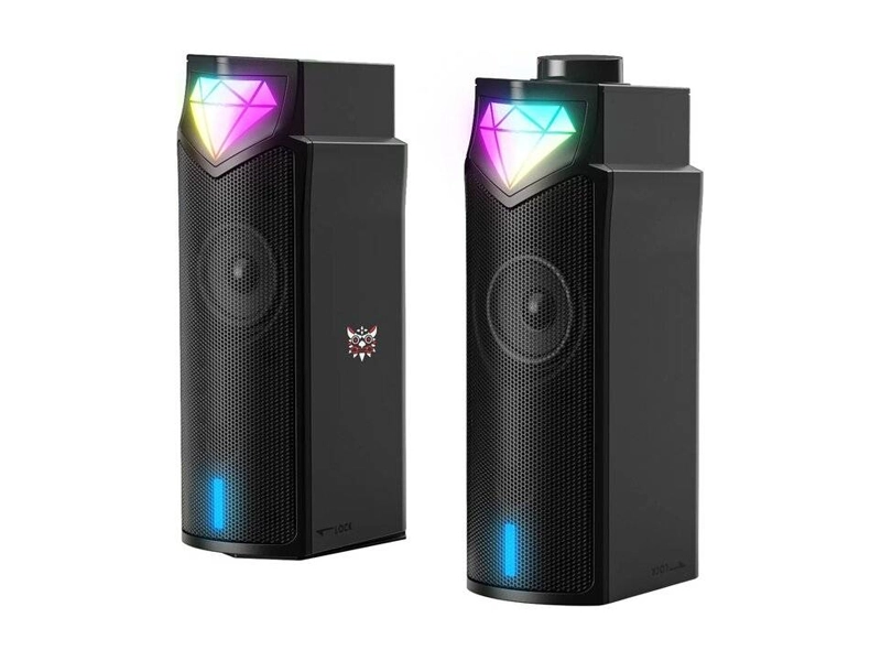 ONIKUMA Speaker L1 Outdoor Portable RGB Light USB Bluetooth Wireless (Black)