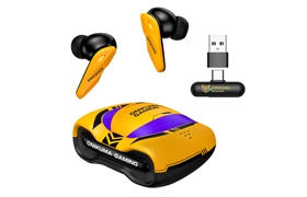 ONIKUMA TX616 Ultra-low Latency ENC 2.4GHz Wireless Earphones (Yellow)