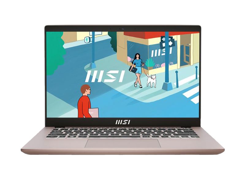 MSI Modern 14 C12MO-1098KH - Beige Rose 14-inch FHD-Core i5-1235U-8GB DDR4-512GB PCIe-Iris Xe-1.4kg-Win11h-LAMSI-304